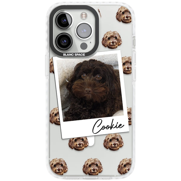 Personalised Brown Cockapoo Instant Camera Photo