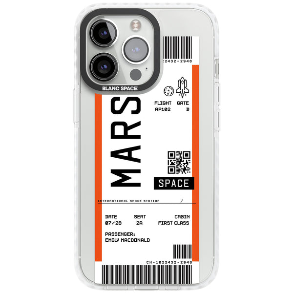 Personalised Mars Travel Ticket