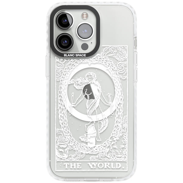 Personalised The World Tarot Card (White)