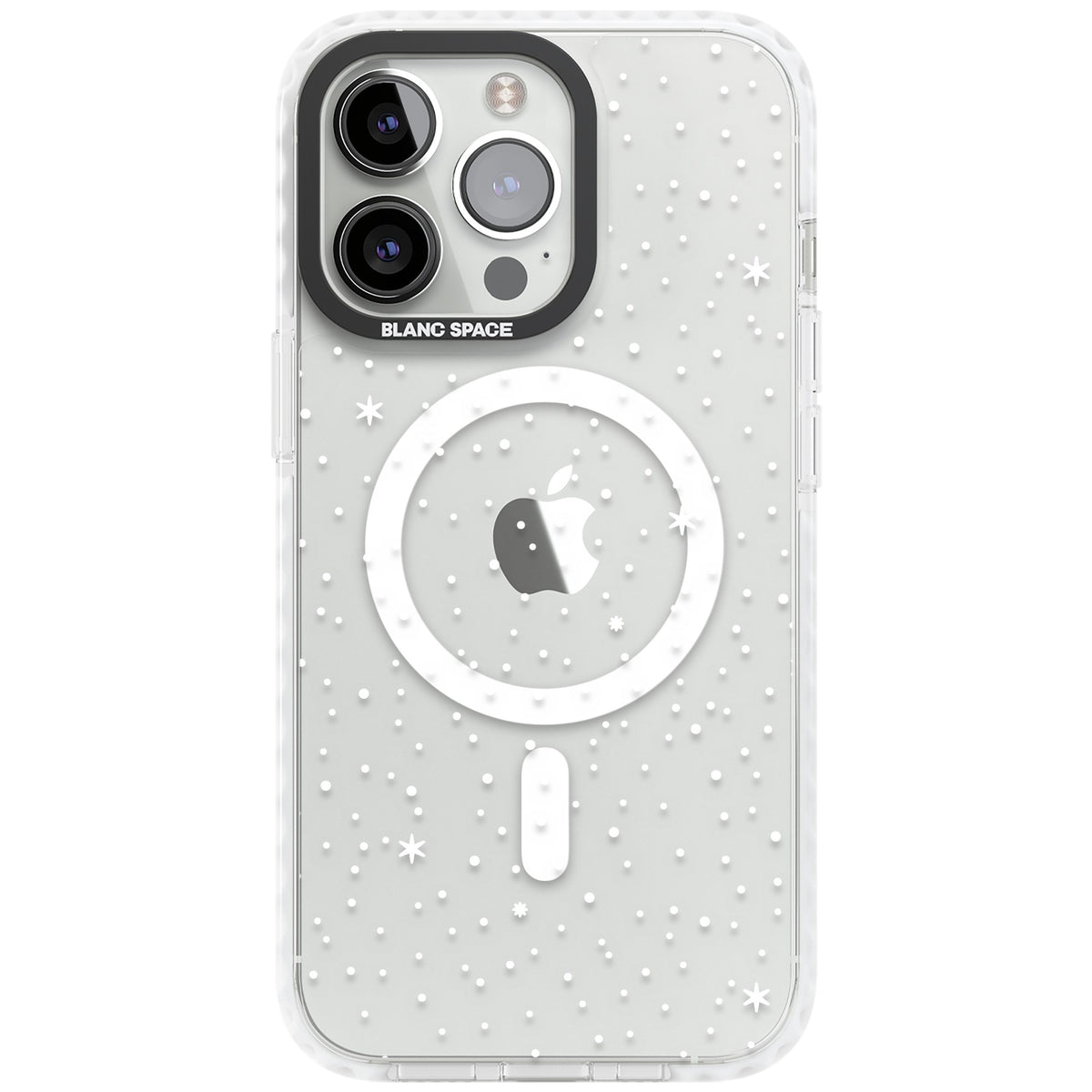 Celestial Starry Sky (White) iPhone 13 Pro / iPhone 13 Pro Max / iPhone 14 Pro / iPhone 14 Pro Max / iPhone 15 Pro / iPhone 15 Pro Max Impact Pro Clear Phone Case front