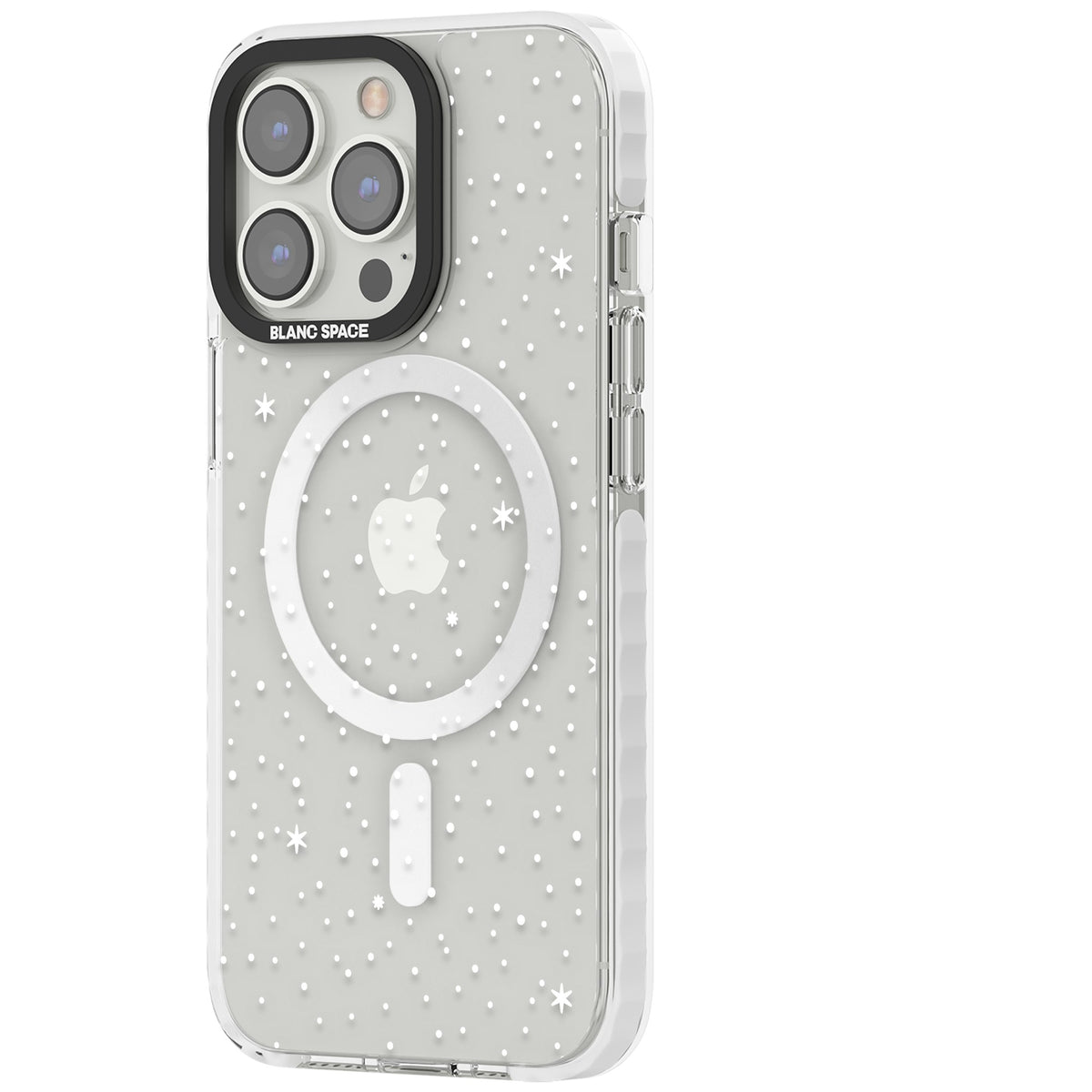 Celestial Starry Sky (White) iPhone 13 Pro / iPhone 13 Pro Max / iPhone 14 Pro / iPhone 14 Pro Max / iPhone 15 Pro / iPhone 15 Pro Max Impact Pro Clear Phone Case side