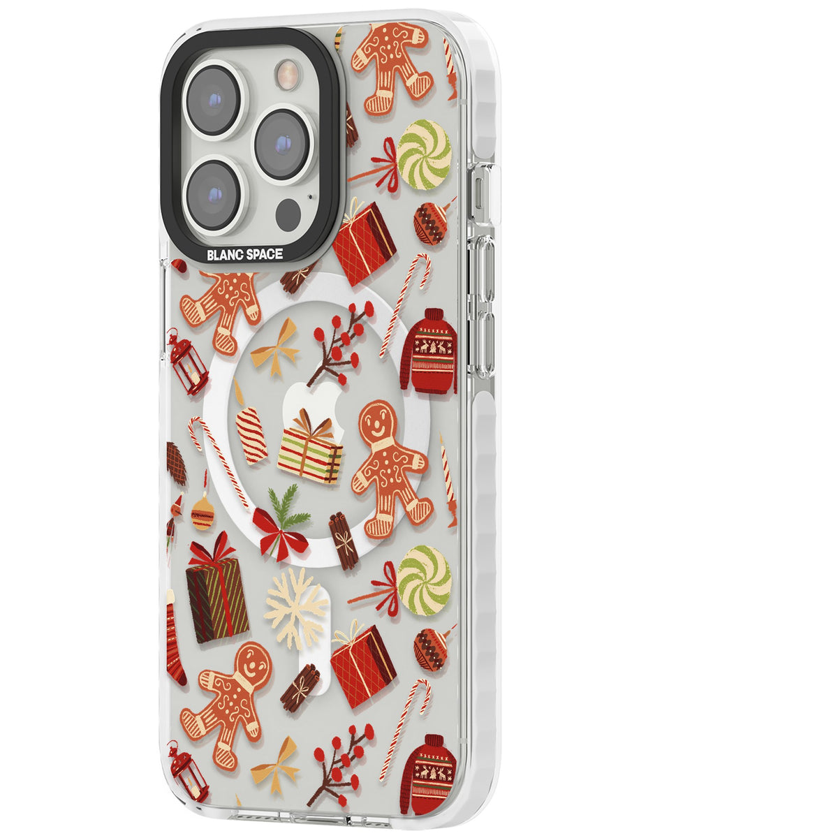 Christmas Assortments iPhone 13 Pro / iPhone 13 Pro Max / iPhone 14 Pro / iPhone 14 Pro Max / iPhone 15 Pro / iPhone 15 Pro Max Impact Pro Clear Phone Case side