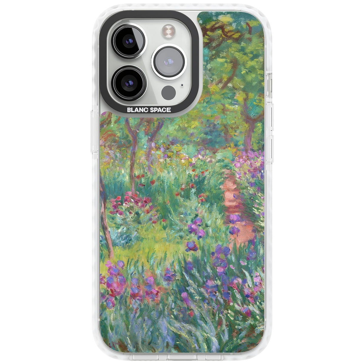 Garden in Giverny iPhone 13 Pro / iPhone 13 Pro Max / iPhone 14 Pro / iPhone 14 Pro Max / iPhone 15 Pro / iPhone 15 Pro Max Impact Pro Clear Phone Case front