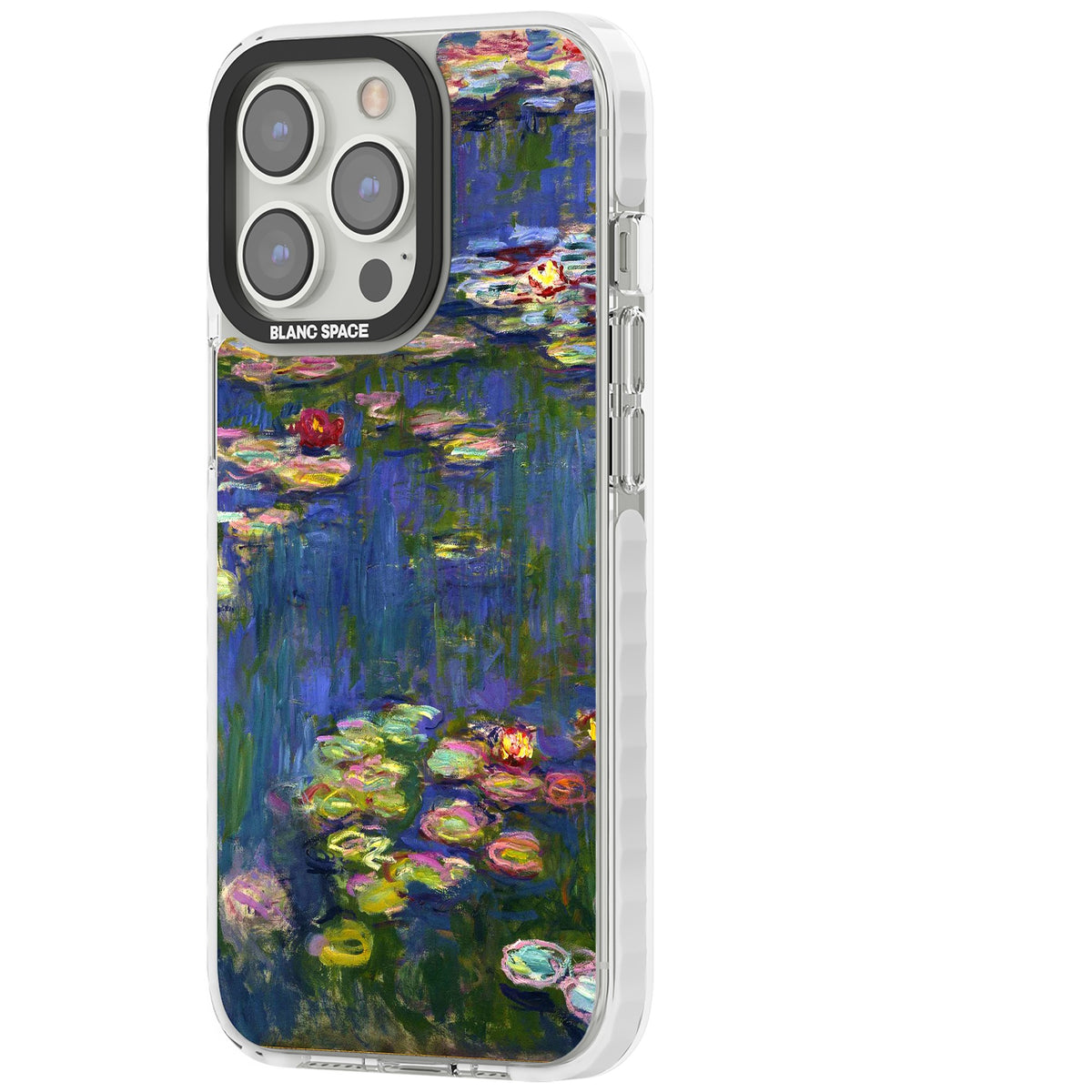 Water Lilies II iPhone 13 Pro / iPhone 13 Pro Max / iPhone 14 Pro / iPhone 14 Pro Max / iPhone 15 Pro / iPhone 15 Pro Max Impact Pro Clear Phone Case side