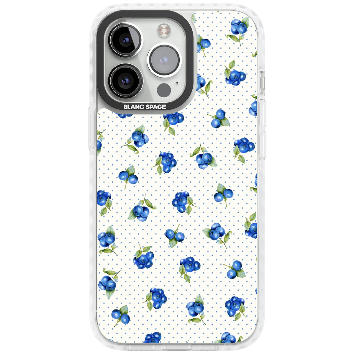 Blueberry Picnic iPhone 13 Pro / iPhone 13 Pro Max / iPhone 14 Pro / iPhone 14 Pro Max / iPhone 15 Pro / iPhone 15 Pro Max Impact Pro Clear Phone Case front