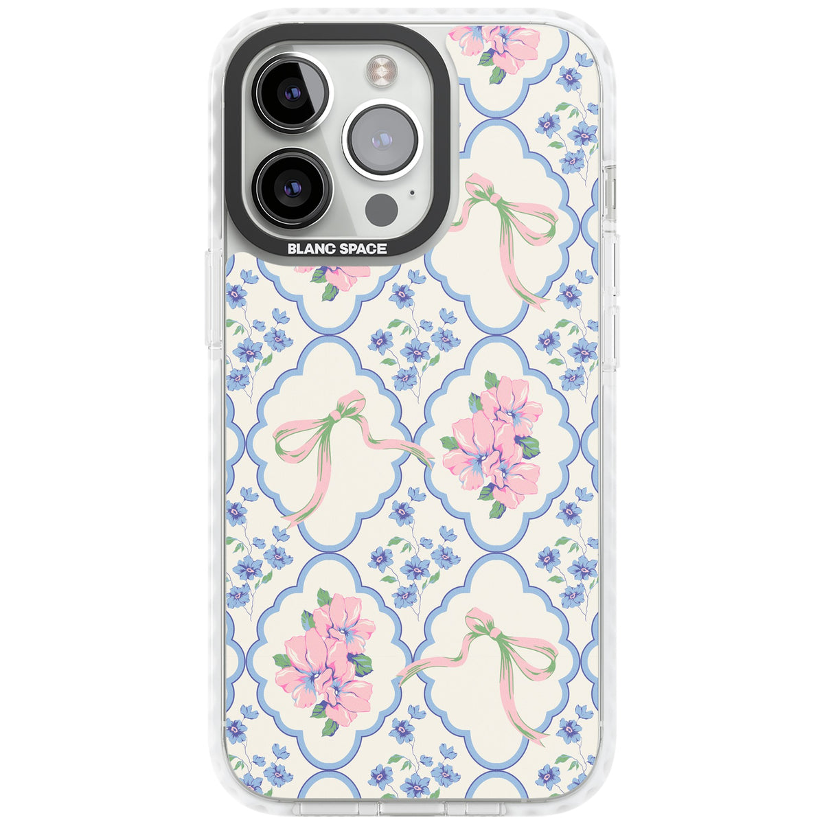 Ribbon Lattice iPhone 13 Pro / iPhone 13 Pro Max / iPhone 14 Pro / iPhone 14 Pro Max / iPhone 15 Pro / iPhone 15 Pro Max Impact Pro Clear Phone Case front
