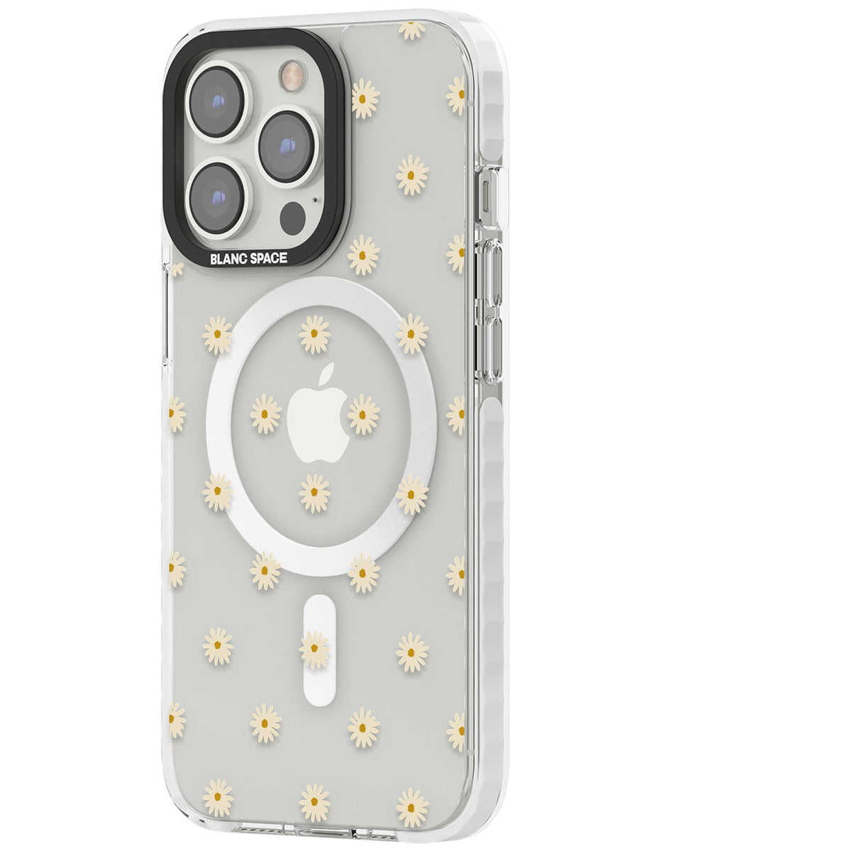 Daisy Pop iPhone 13 Pro / iPhone 13 Pro Max / iPhone 14 Pro / iPhone 14 Pro Max / iPhone 15 Pro / iPhone 15 Pro Max Impact Pro Clear Phone Case side