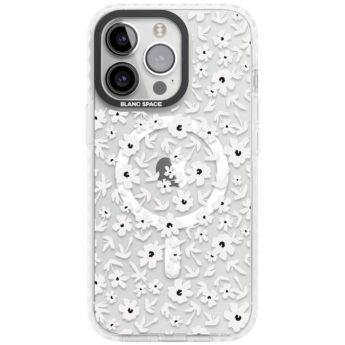 Snow Petals iPhone 13 Pro / iPhone 13 Pro Max / iPhone 14 Pro / iPhone 14 Pro Max / iPhone 15 Pro / iPhone 15 Pro Max Impact Pro Clear Phone Case front