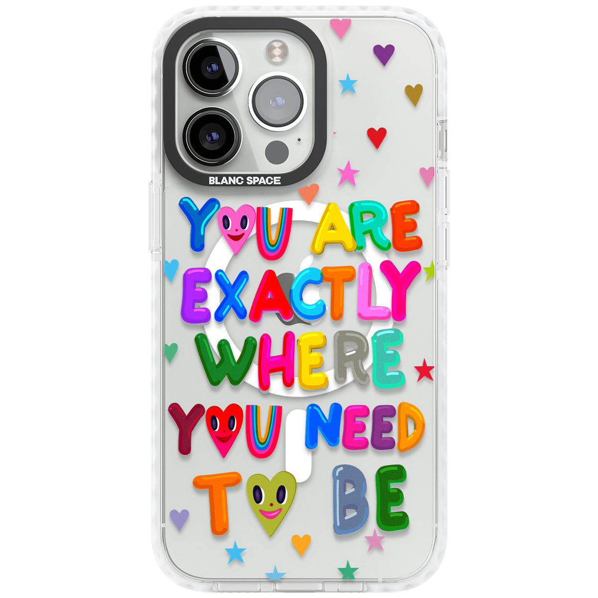 Exactly Where You Need To Be iPhone 13 Pro / iPhone 13 Pro Max / iPhone 14 Pro / iPhone 14 Pro Max / iPhone 15 Pro / iPhone 15 Pro Max Impact Pro Clear Phone Case front