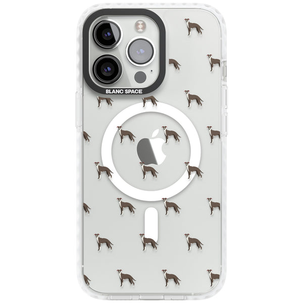 Whippet Dog Pattern Clear