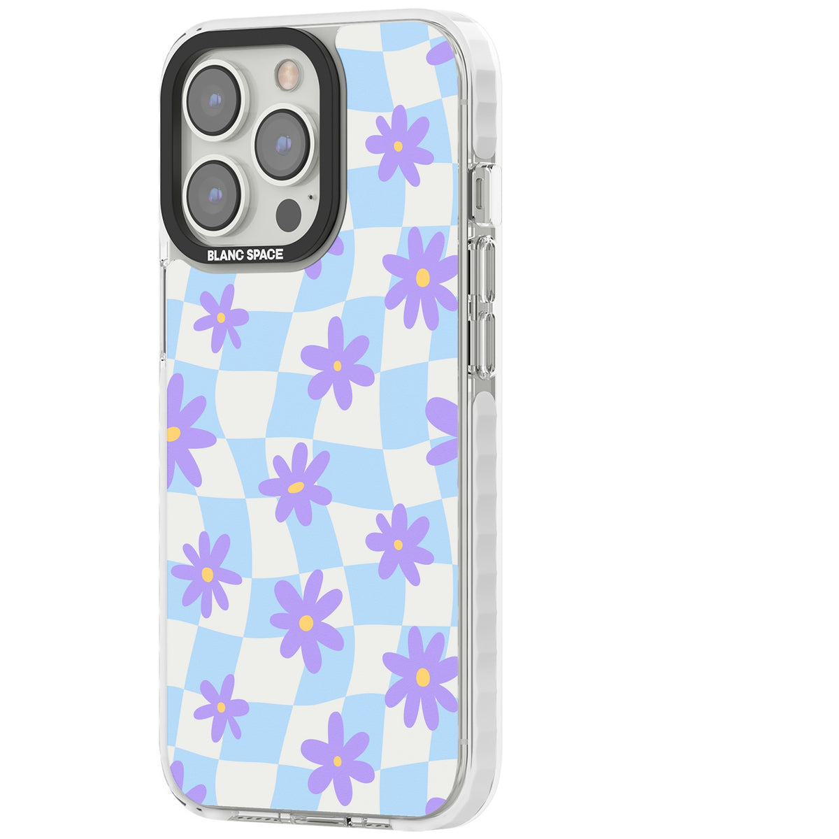 Serene Skies & Flowers iPhone 13 Pro / iPhone 13 Pro Max / iPhone 14 Pro / iPhone 14 Pro Max / iPhone 15 Pro / iPhone 15 Pro Max Impact Pro Clear Phone Case side