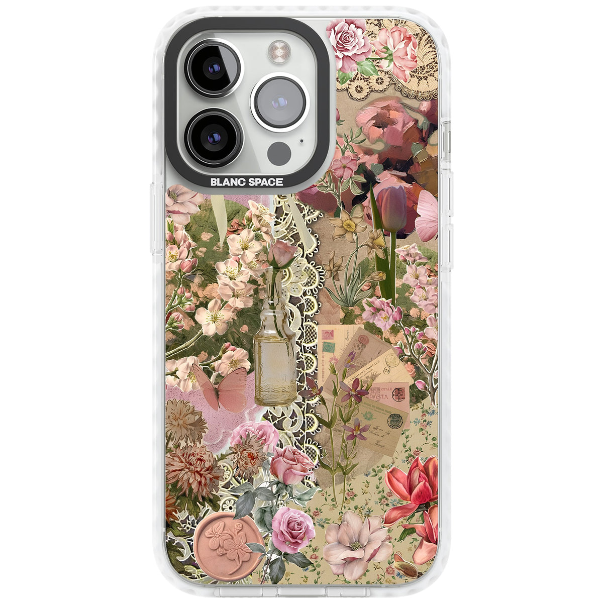 Rose Memoir iPhone 13 Pro / iPhone 13 Pro Max / iPhone 14 Pro / iPhone 14 Pro Max / iPhone 15 Pro / iPhone 15 Pro Max Impact Pro Clear Phone Case front