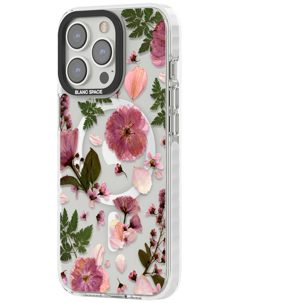 Blossom Bouquet iPhone 13 Pro / iPhone 13 Pro Max / iPhone 14 Pro / iPhone 14 Pro Max / iPhone 15 Pro / iPhone 15 Pro Max Impact Pro Clear Phone Case side