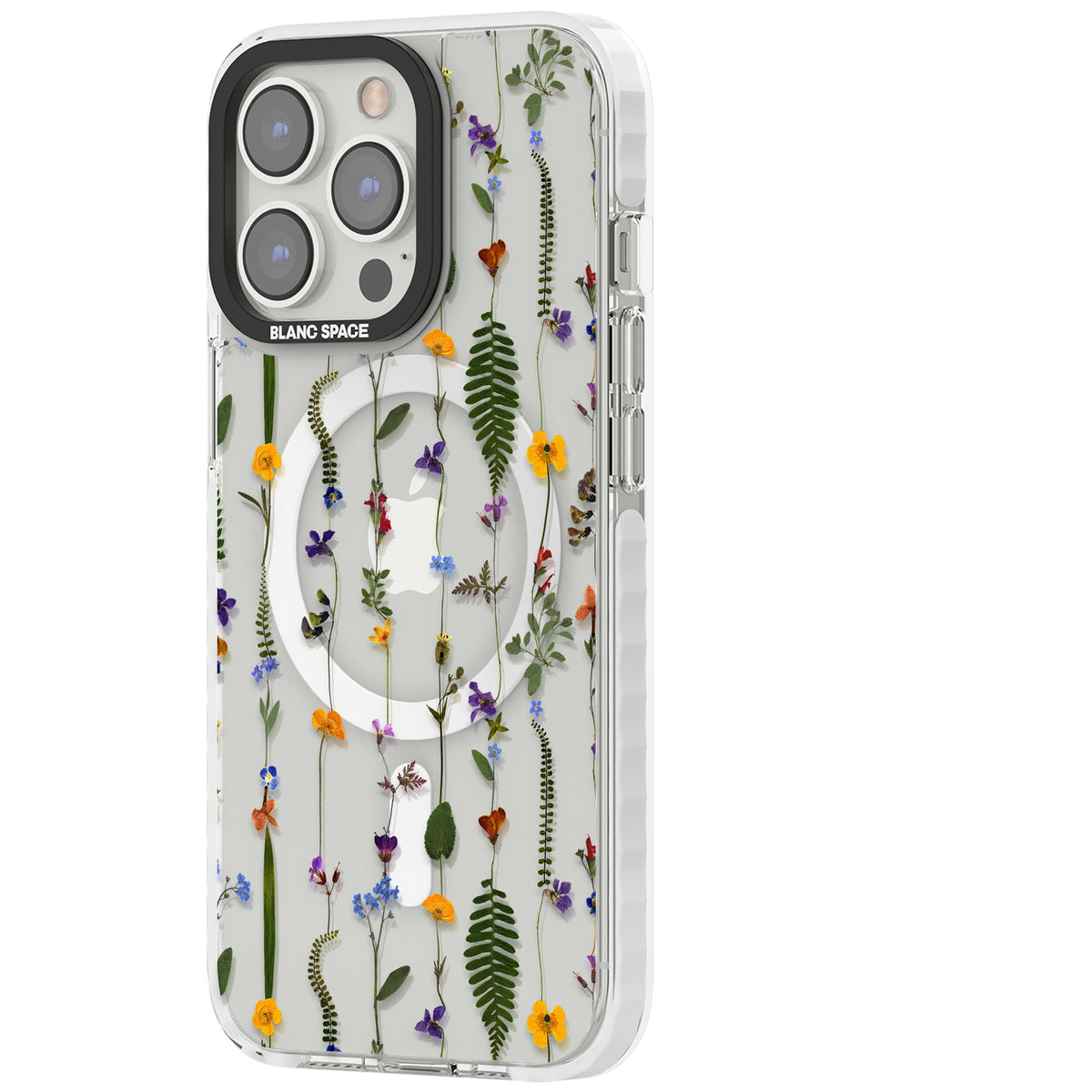 Wildflower Chain iPhone 13 Pro / iPhone 13 Pro Max / iPhone 14 Pro / iPhone 14 Pro Max / iPhone 15 Pro / iPhone 15 Pro Max Impact Pro Clear Phone Case side