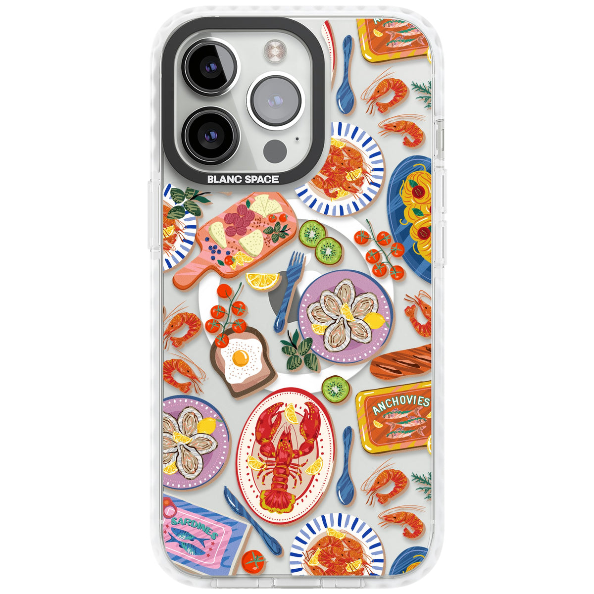 Coastal Spread iPhone 13 Pro / iPhone 13 Pro Max / iPhone 14 Pro / iPhone 14 Pro Max / iPhone 15 Pro / iPhone 15 Pro Max Impact Pro Clear Phone Case front