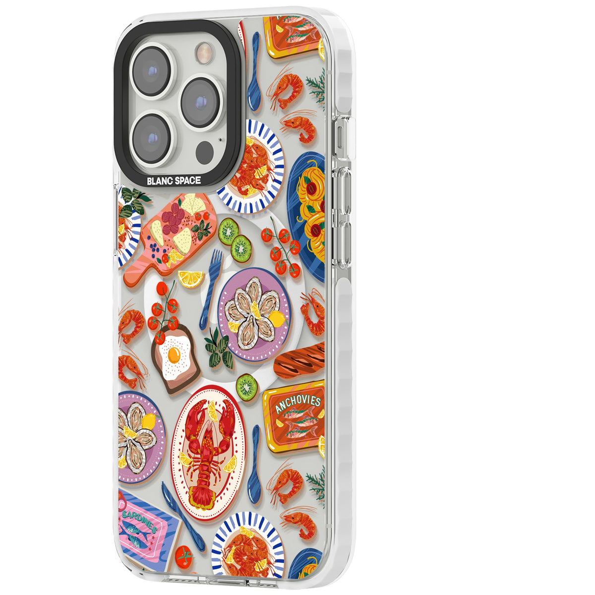 Coastal Spread iPhone 13 Pro / iPhone 13 Pro Max / iPhone 14 Pro / iPhone 14 Pro Max / iPhone 15 Pro / iPhone 15 Pro Max Impact Pro Clear Phone Case side