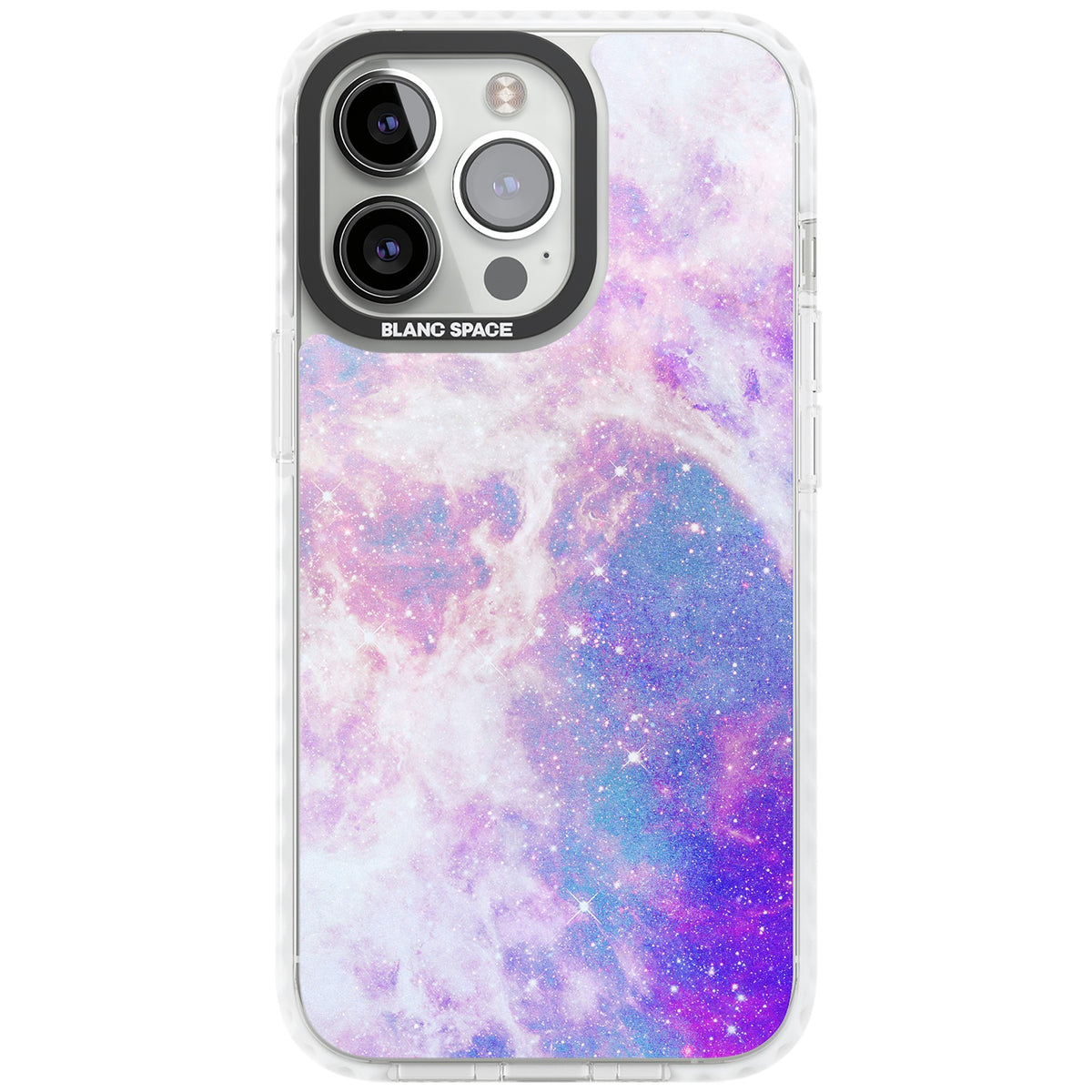 Pastel Galaxy iPhone 13 Pro / iPhone 13 Pro Max / iPhone 14 Pro / iPhone 14 Pro Max / iPhone 15 Pro / iPhone 15 Pro Max Impact Pro Clear Phone Case front