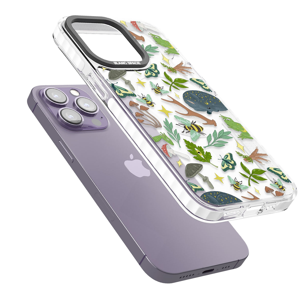 Woodland Dreams iPhone 13 Pro / iPhone 13 Pro Max / iPhone 14 Pro / iPhone 14 Pro Max / iPhone 15 Pro / iPhone 15 Pro Max Impact Pro Clear Phone Case angled
