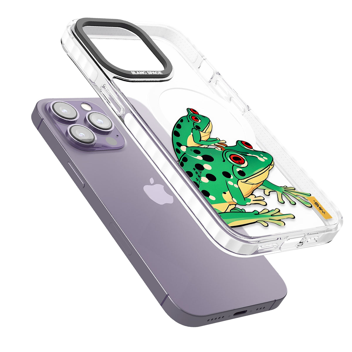 Jade Leap iPhone 13 Pro / iPhone 13 Pro Max / iPhone 14 Pro / iPhone 14 Pro Max / iPhone 15 Pro / iPhone 15 Pro Max Impact Pro Clear Phone Case angled