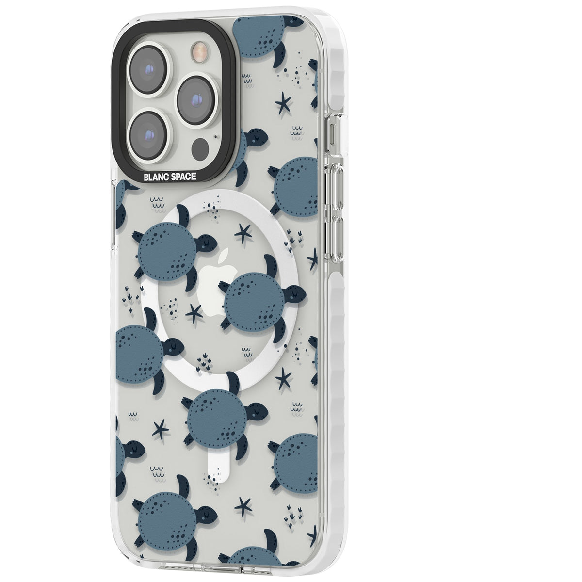 Turtle Voyage iPhone 13 Pro / iPhone 13 Pro Max / iPhone 14 Pro / iPhone 14 Pro Max / iPhone 15 Pro / iPhone 15 Pro Max Impact Pro Clear Phone Case side