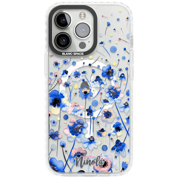 Ink Flowers Blue