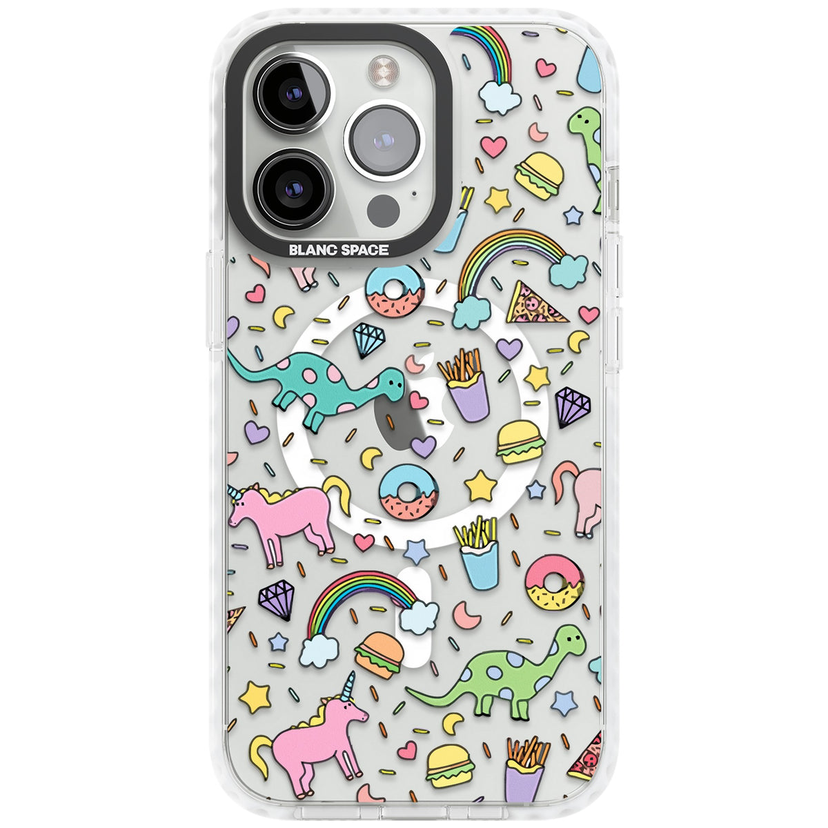 Bubblegum Fantasy iPhone 13 Pro / iPhone 13 Pro Max / iPhone 14 Pro / iPhone 14 Pro Max / iPhone 15 Pro / iPhone 15 Pro Max Impact Pro Clear Phone Case front