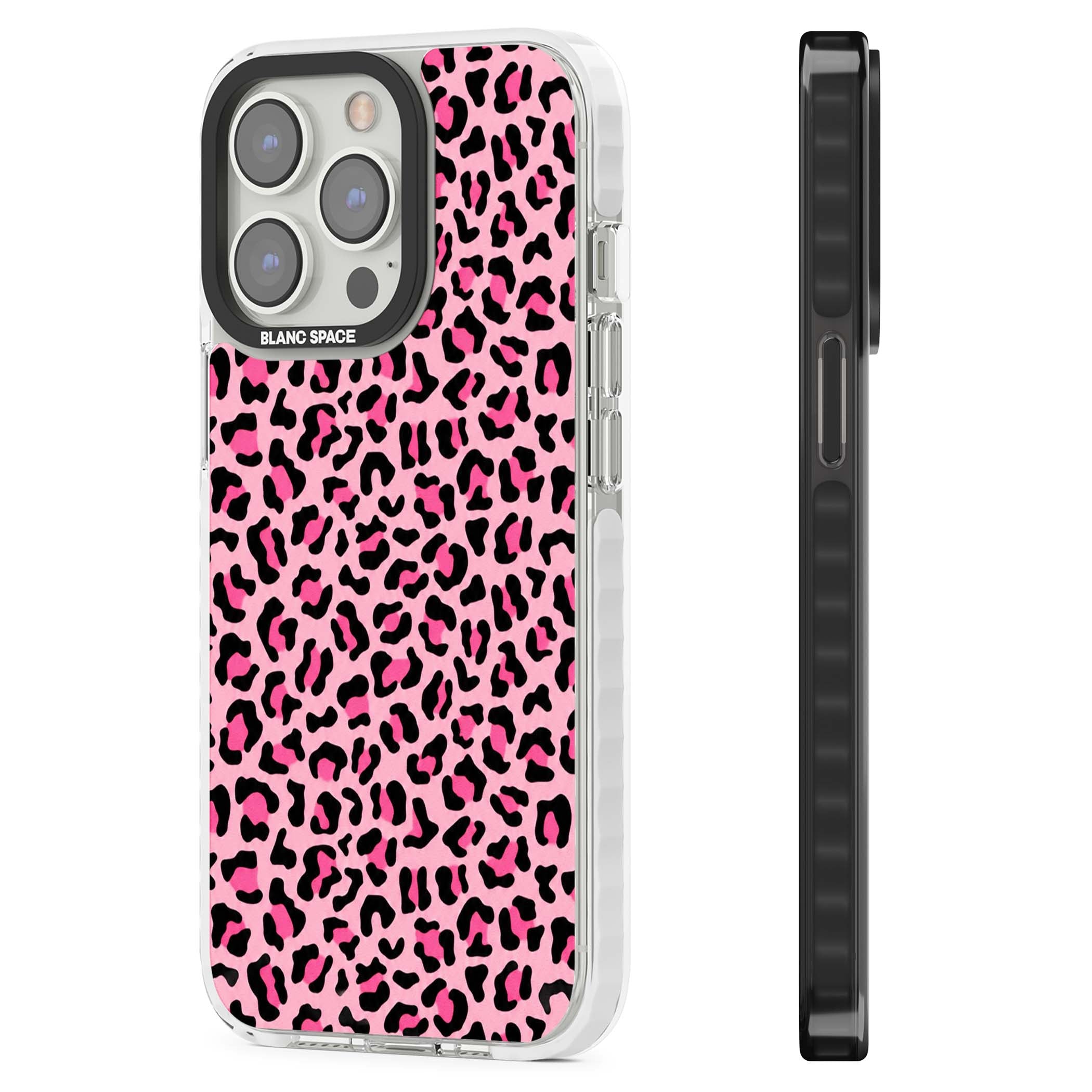 Pink Leopard baddie iPhone case | Impact Magsafe case for iPhone 13 Pro, iPhone 14 Pro, iPhone 15 Pro