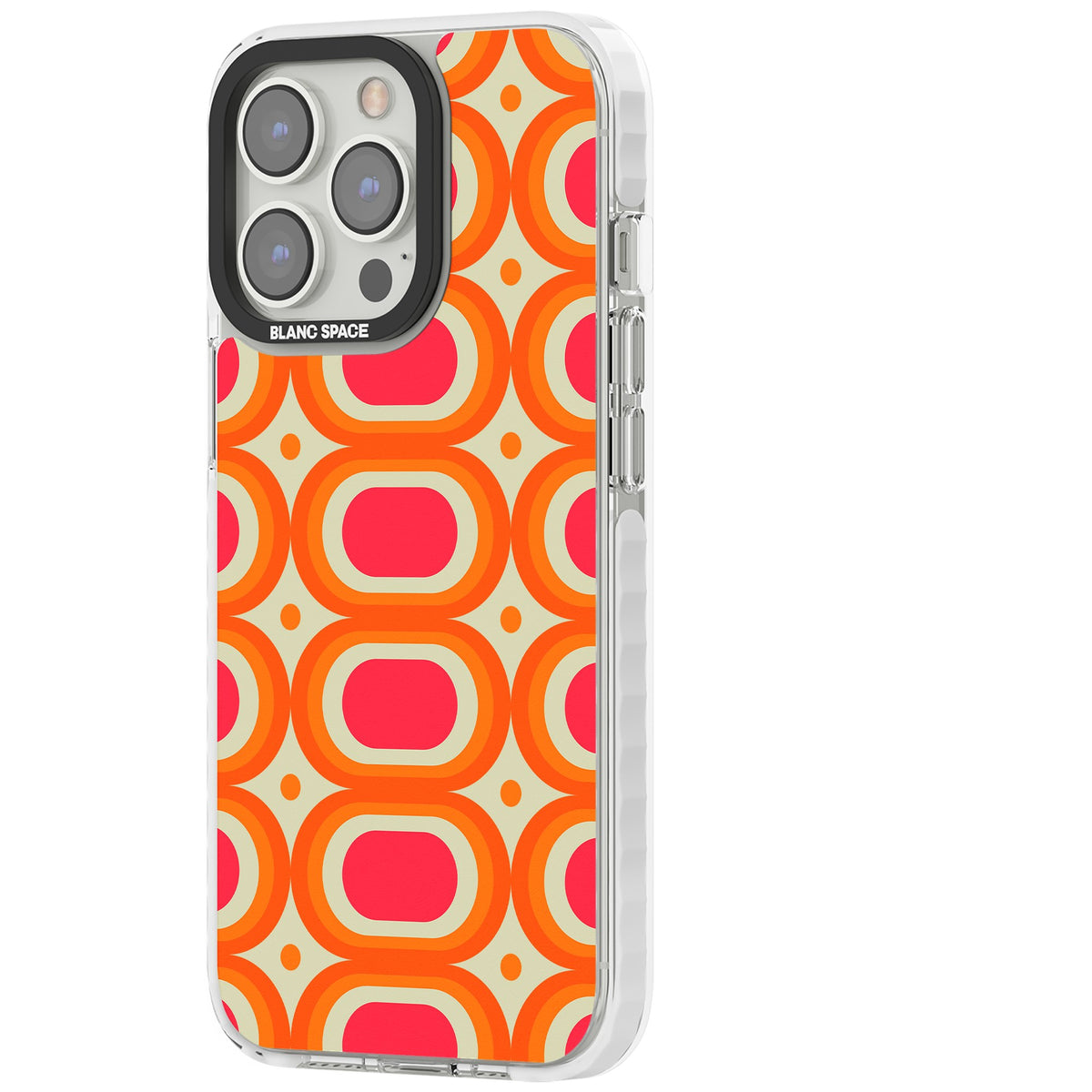 Groovy Sunset iPhone 13 Pro / iPhone 13 Pro Max / iPhone 14 Pro / iPhone 14 Pro Max / iPhone 15 Pro / iPhone 15 Pro Max Impact Pro Clear Phone Case side