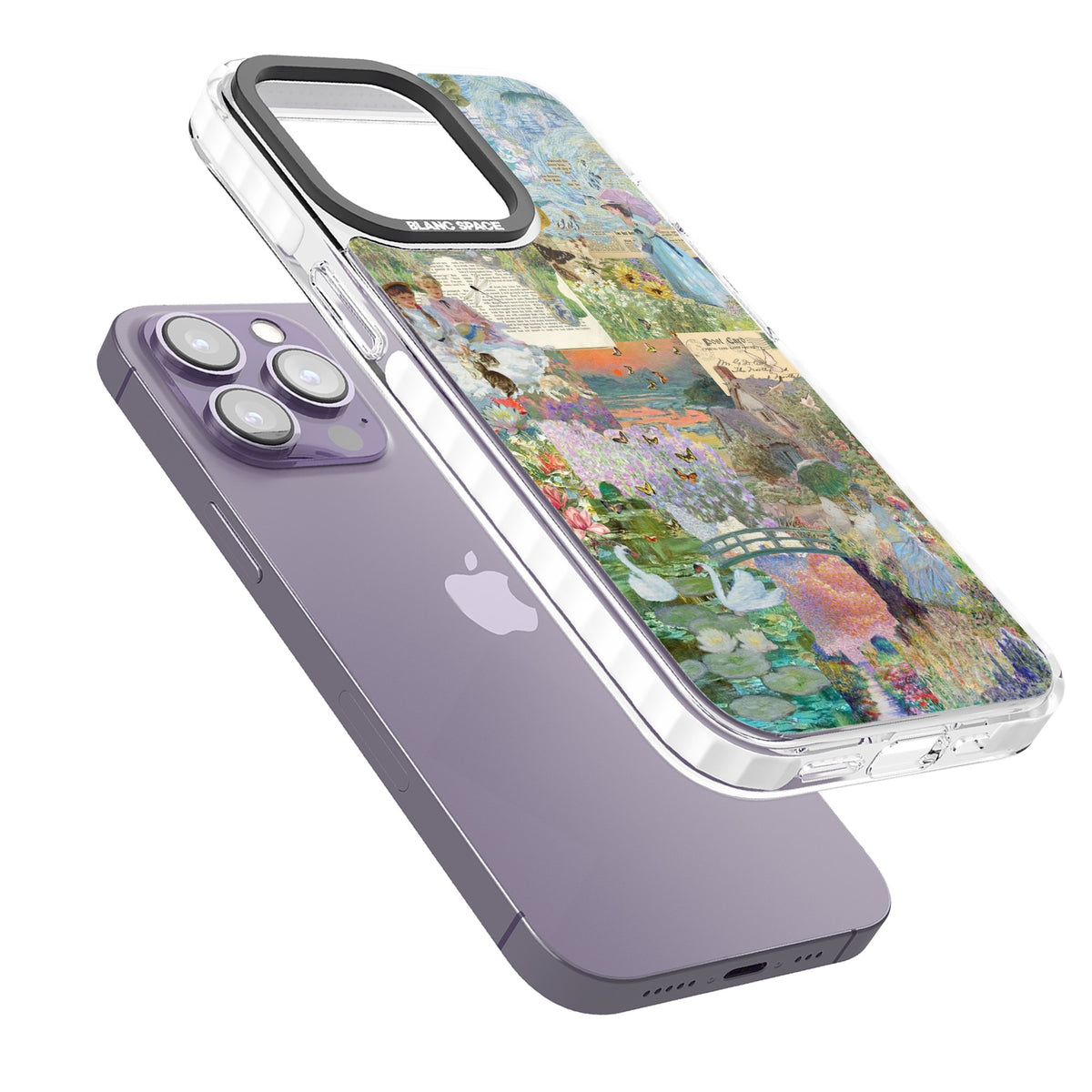 Artful Spring iPhone 13 Pro / iPhone 13 Pro Max / iPhone 14 Pro / iPhone 14 Pro Max / iPhone 15 Pro / iPhone 15 Pro Max Impact Pro Clear Phone Case angled