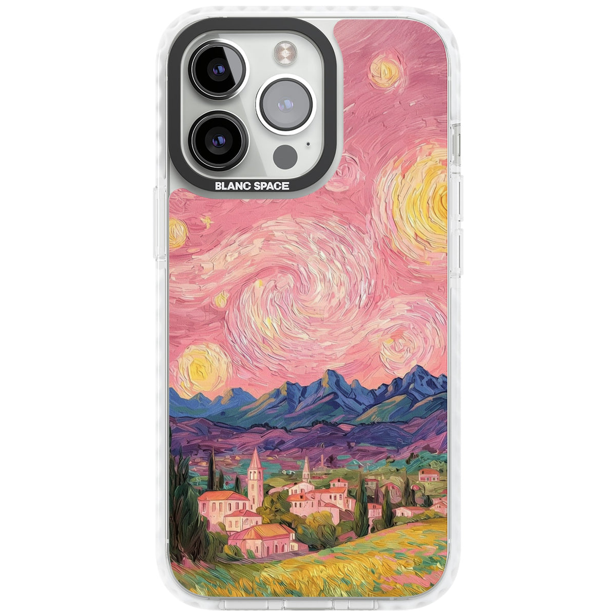 The Starry Sunset iPhone 13 Pro / iPhone 13 Pro Max / iPhone 14 Pro / iPhone 14 Pro Max / iPhone 15 Pro / iPhone 15 Pro Max Impact Pro Clear Phone Case front