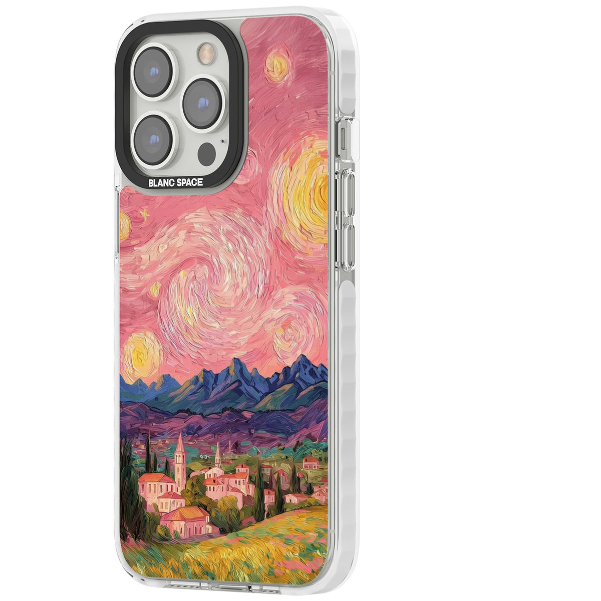The Starry Sunset iPhone 13 Pro / iPhone 13 Pro Max / iPhone 14 Pro / iPhone 14 Pro Max / iPhone 15 Pro / iPhone 15 Pro Max Impact Pro Clear Phone Case side