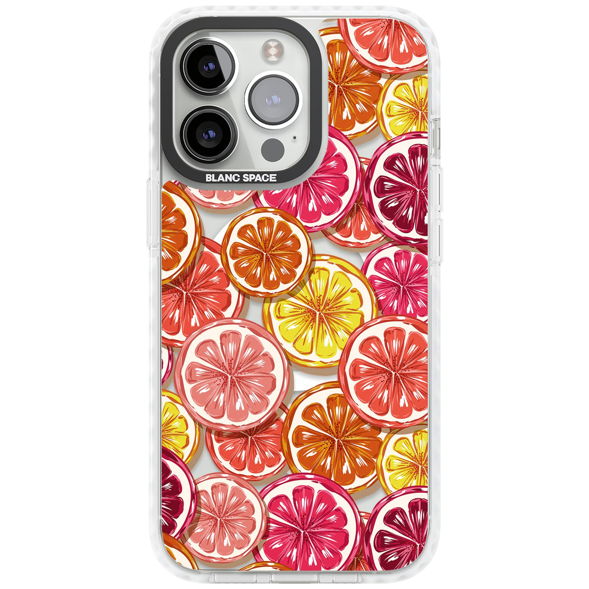 Citrus Fiesta iPhone 13 Pro / iPhone 13 Pro Max / iPhone 14 Pro / iPhone 14 Pro Max / iPhone 15 Pro / iPhone 15 Pro Max Impact Pro Clear Phone Case front