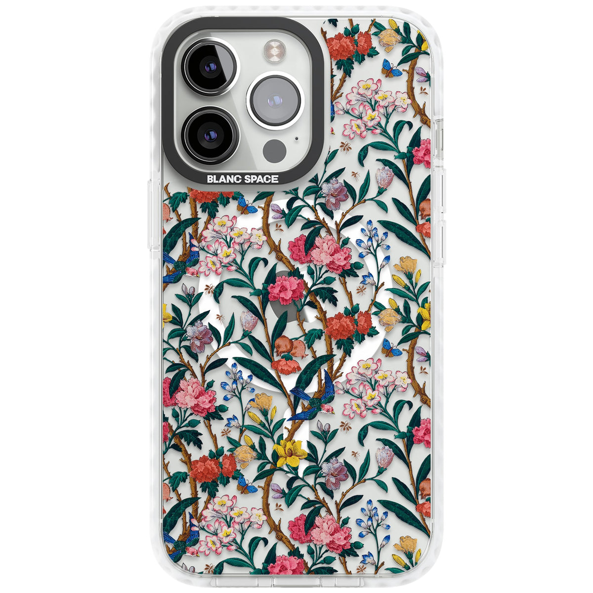 Vines & Flowers iPhone 13 Pro / iPhone 13 Pro Max / iPhone 14 Pro / iPhone 14 Pro Max / iPhone 15 Pro / iPhone 15 Pro Max Impact Pro Clear Phone Case front