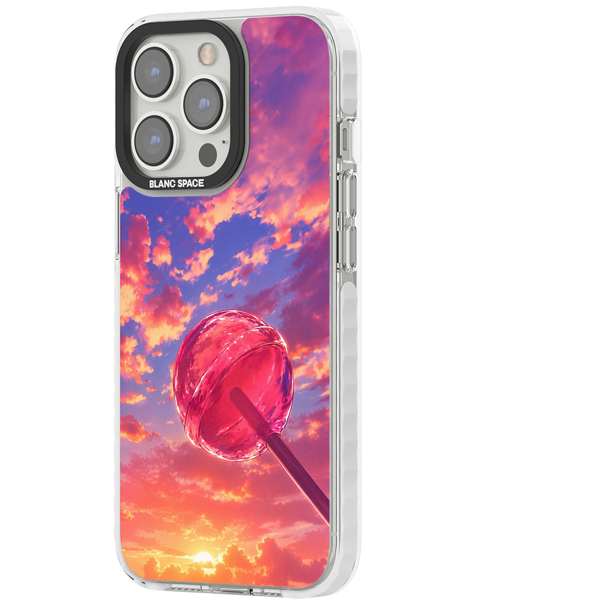 Sugar Sunset iPhone 13 Pro / iPhone 13 Pro Max / iPhone 14 Pro / iPhone 14 Pro Max / iPhone 15 Pro / iPhone 15 Pro Max Impact Pro Clear Phone Case side