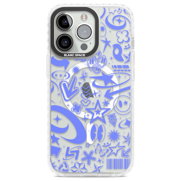 Baby Blue Y2K Pattern