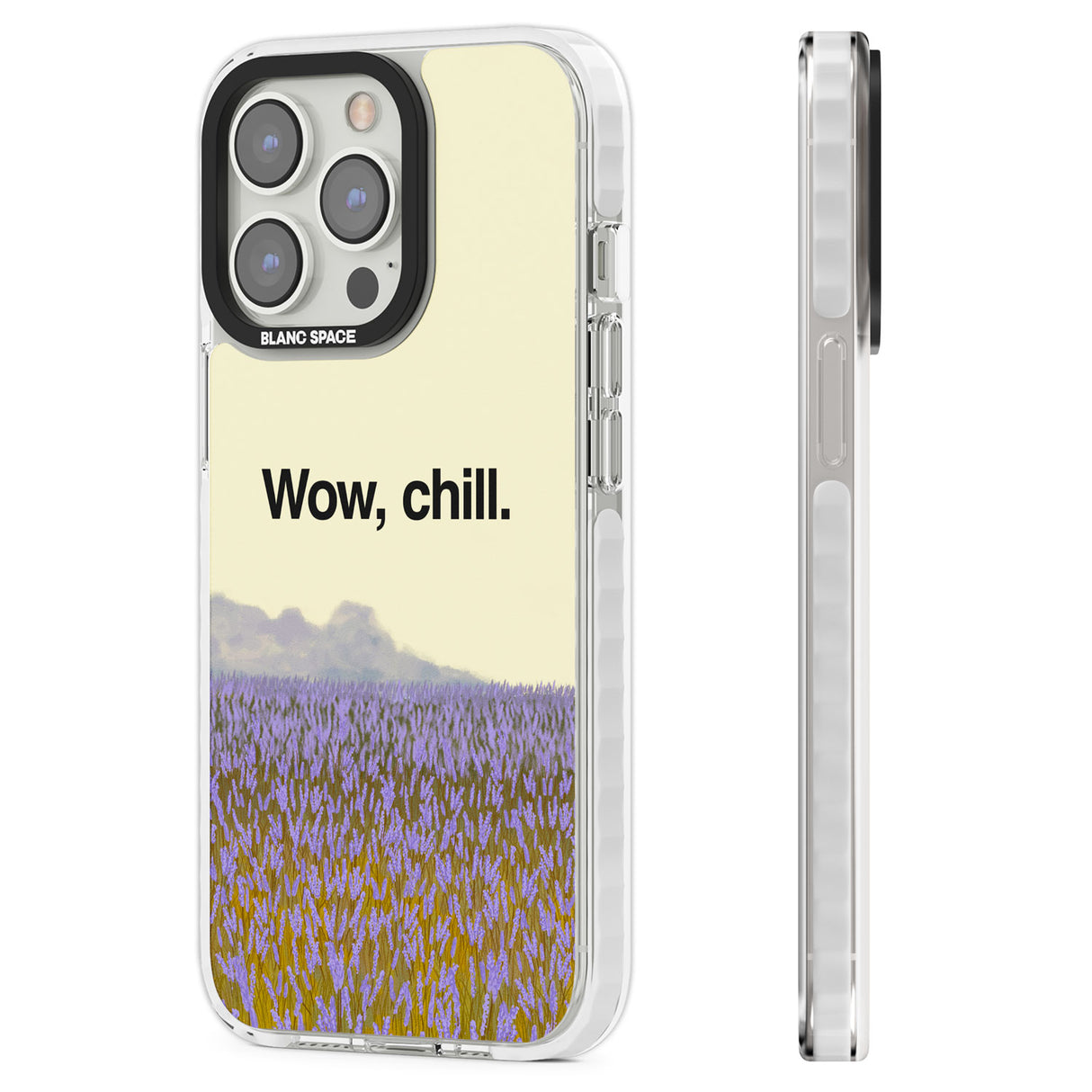 Wow, chill Clear Impact Phone Case for iPhone 13 Pro, iPhone 14 Pro, iPhone 15 Pro