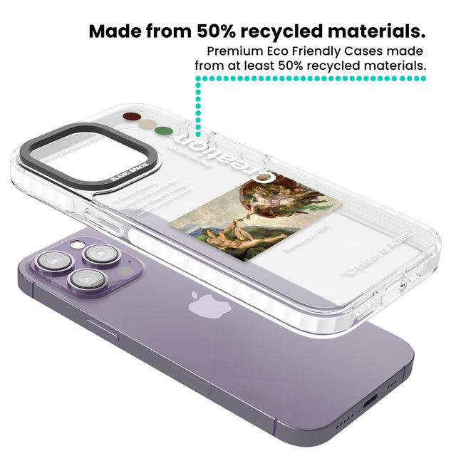 Creation of Adam - Michelangelo Clear Impact Phone Case for iPhone 13 Pro, iPhone 14 Pro, iPhone 15 Pro