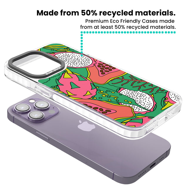 Psychedelic Salad Clear Impact Phone Case for iPhone 13 Pro, iPhone 14 Pro, iPhone 15 Pro