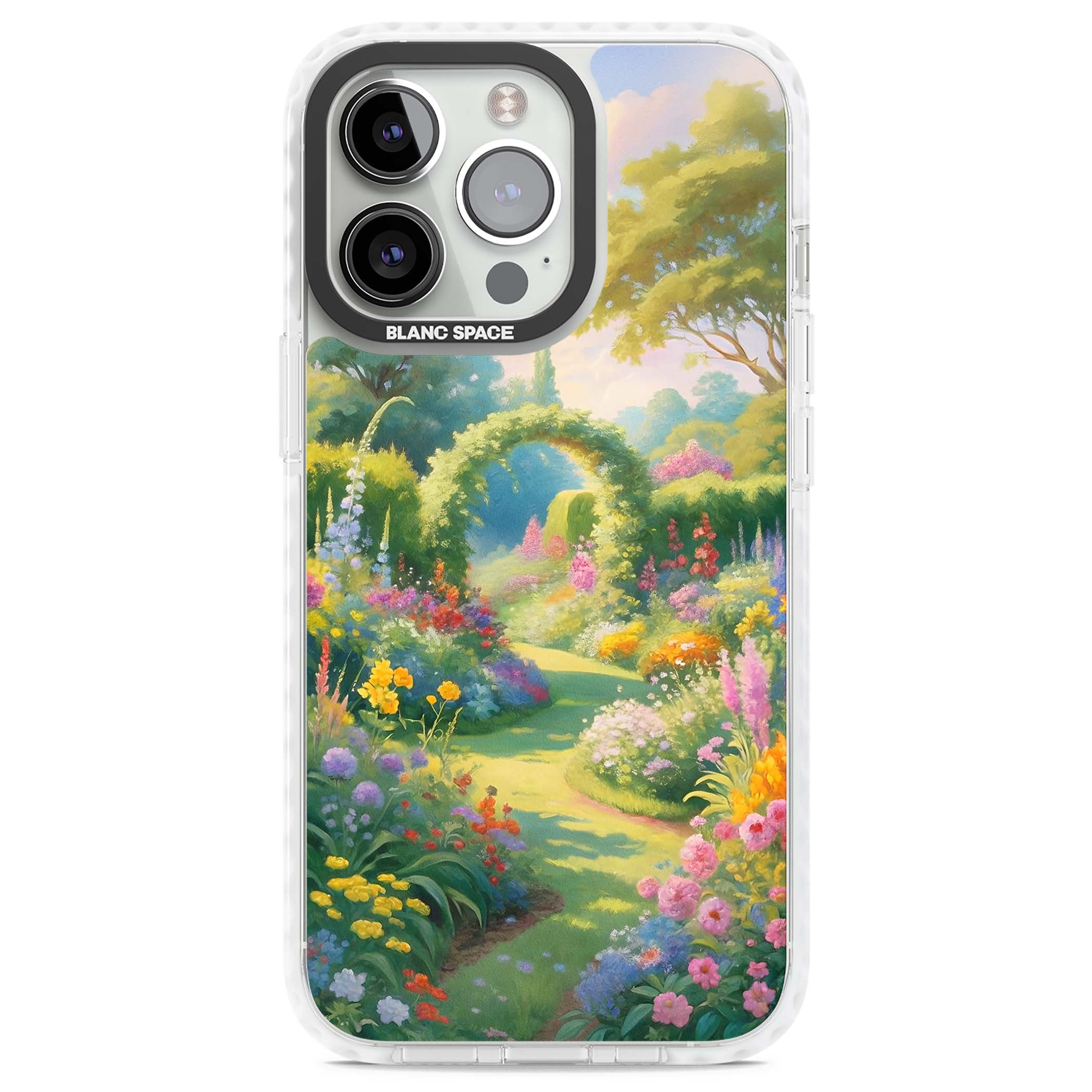 The Painter's Garden floral iPhone case | Clear Impact case for iPhone 13 Pro, iPhone 14 Pro, iPhone 15 Pro