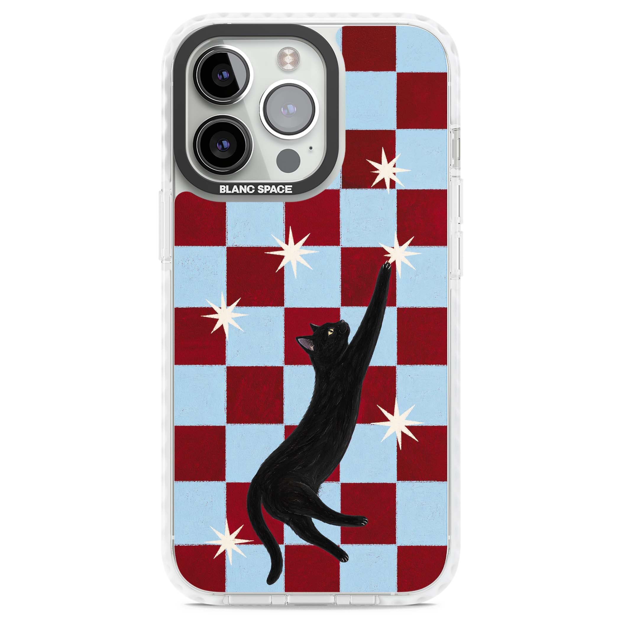 Starlit Kitty animals iPhone case | Clear Impact case for iPhone 13 Pro, iPhone 14 Pro, iPhone 15 Pro