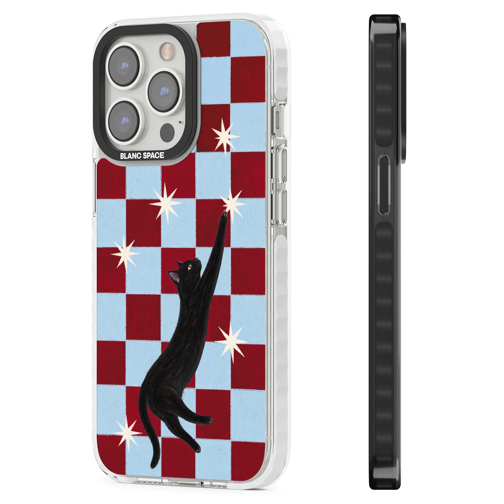 Starlit Kitty animals iPhone case | Clear Impact case for iPhone 13 Pro, iPhone 14 Pro, iPhone 15 Pro