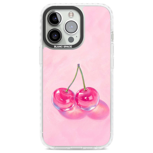 Pink Glass Cherry
