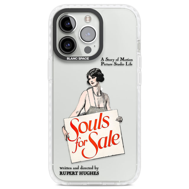 Souls for Sale Poster Clear Impact Phone Case for iPhone 13 Pro, iPhone 14 Pro, iPhone 15 Pro