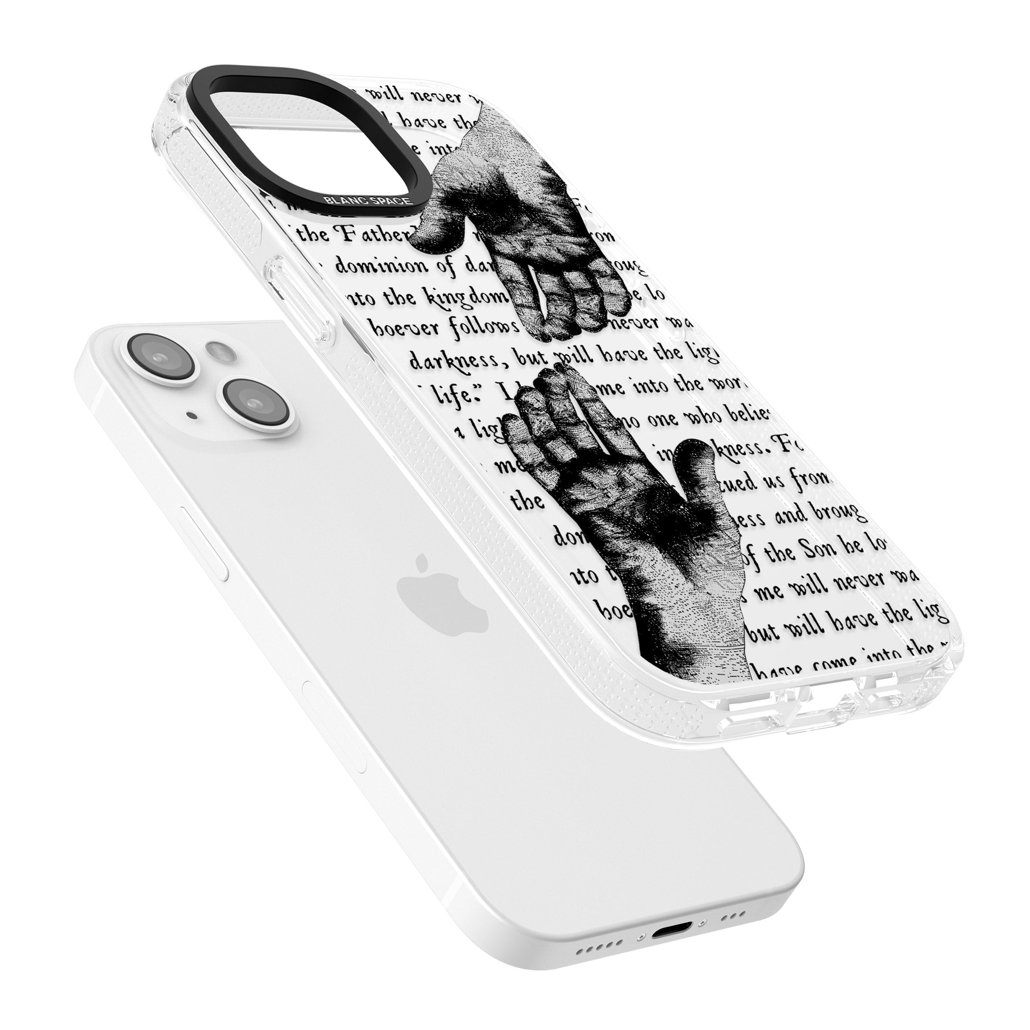 In Touch iPhone 15 / 14 / 13 Clear Case Impact Air - Blanc Space