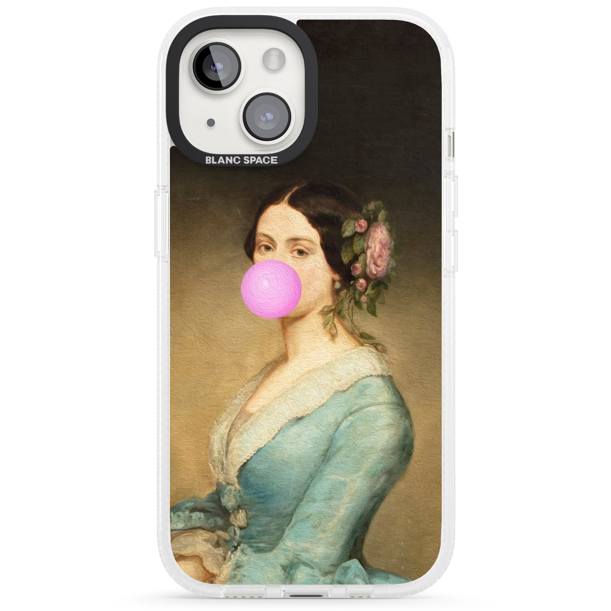 NOT SO ETIQUETTE iPhone 15 / 14 / 13 Clear Case Impact Air - Blanc Space