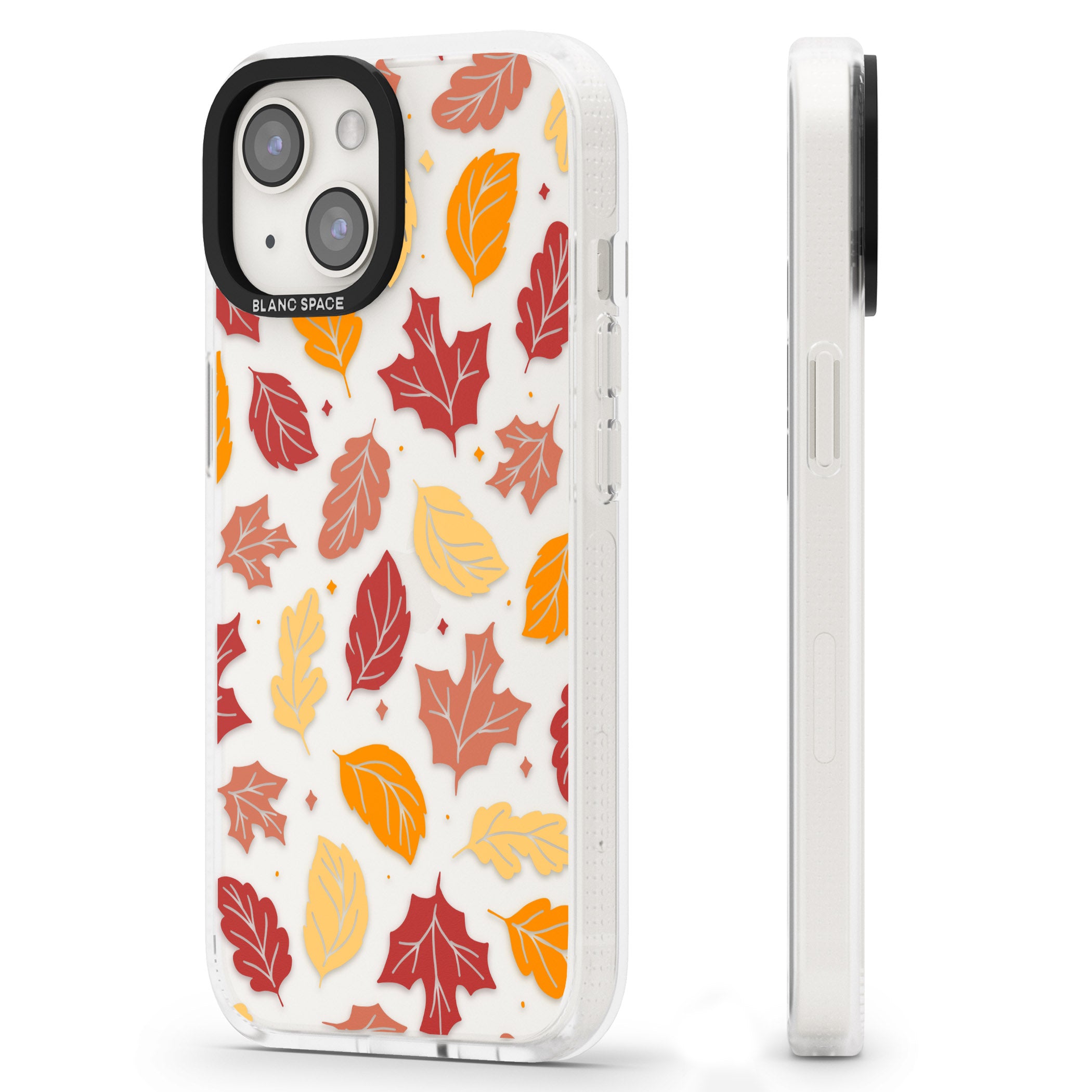 Autumn Leaves iPhone 15 / 14 / 13 Clear Case Impact Air - Blanc Space