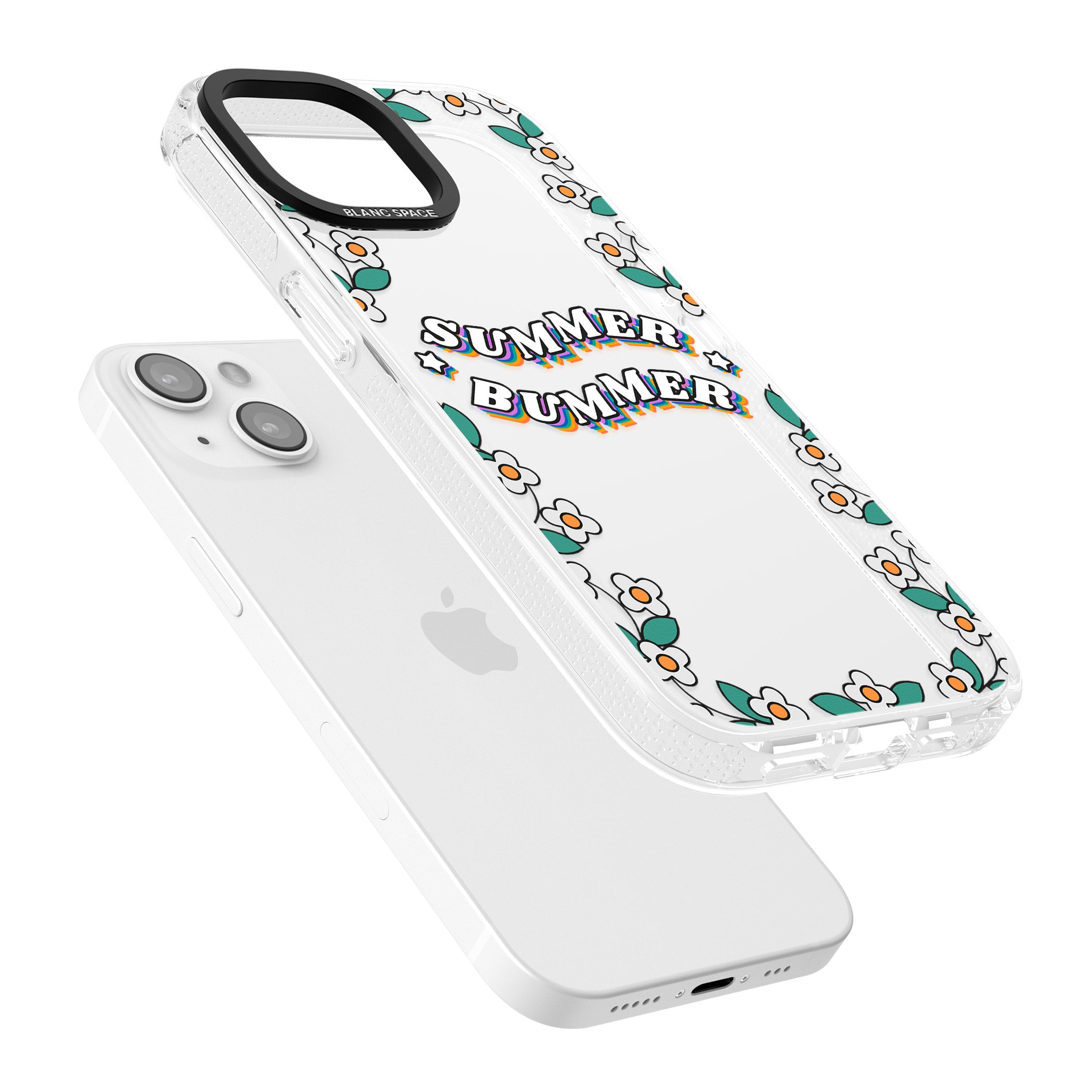 Summer Bummer iPhone 15 / 14 / 13 Clear Case Impact Air - Blanc Space
