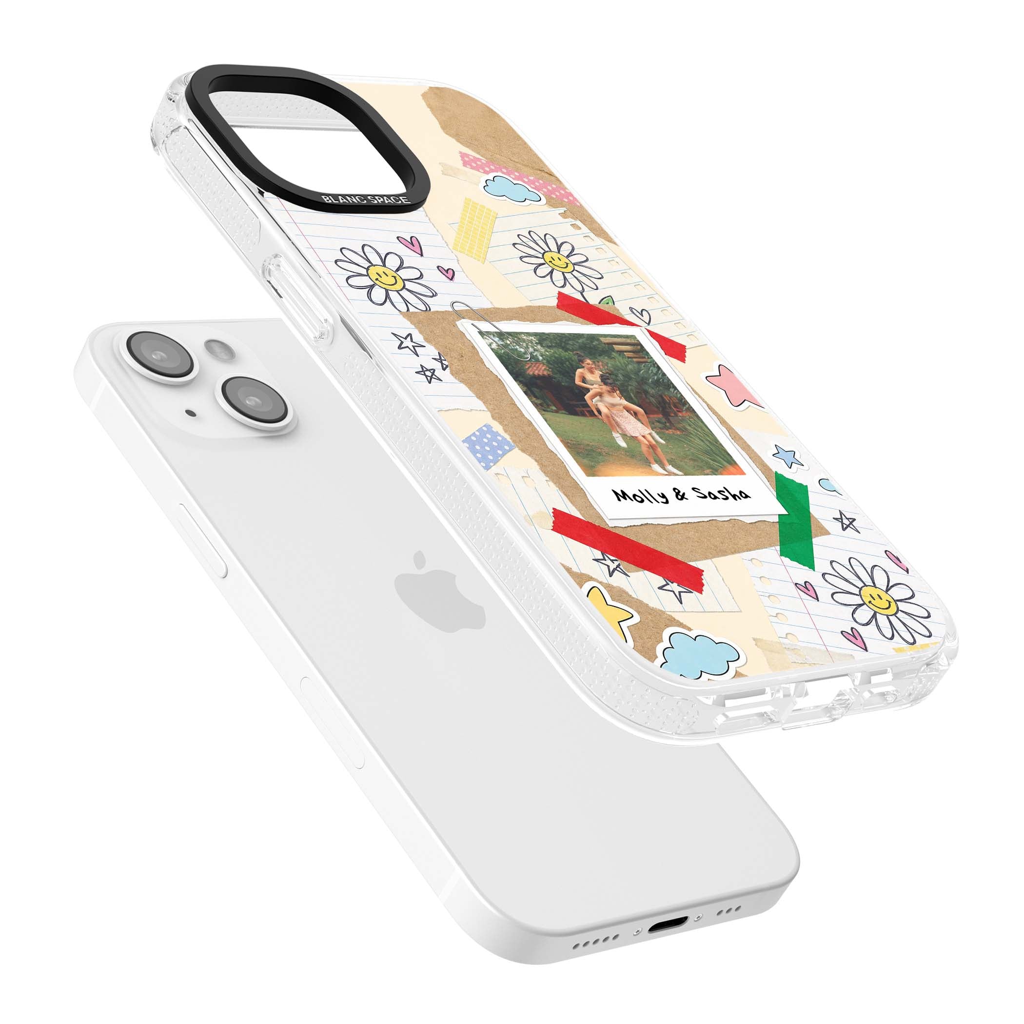 Scrapbook Photo coquette iPhone case | Clear Case Impact Air case for iPhone 15, iPhone 15 Plus