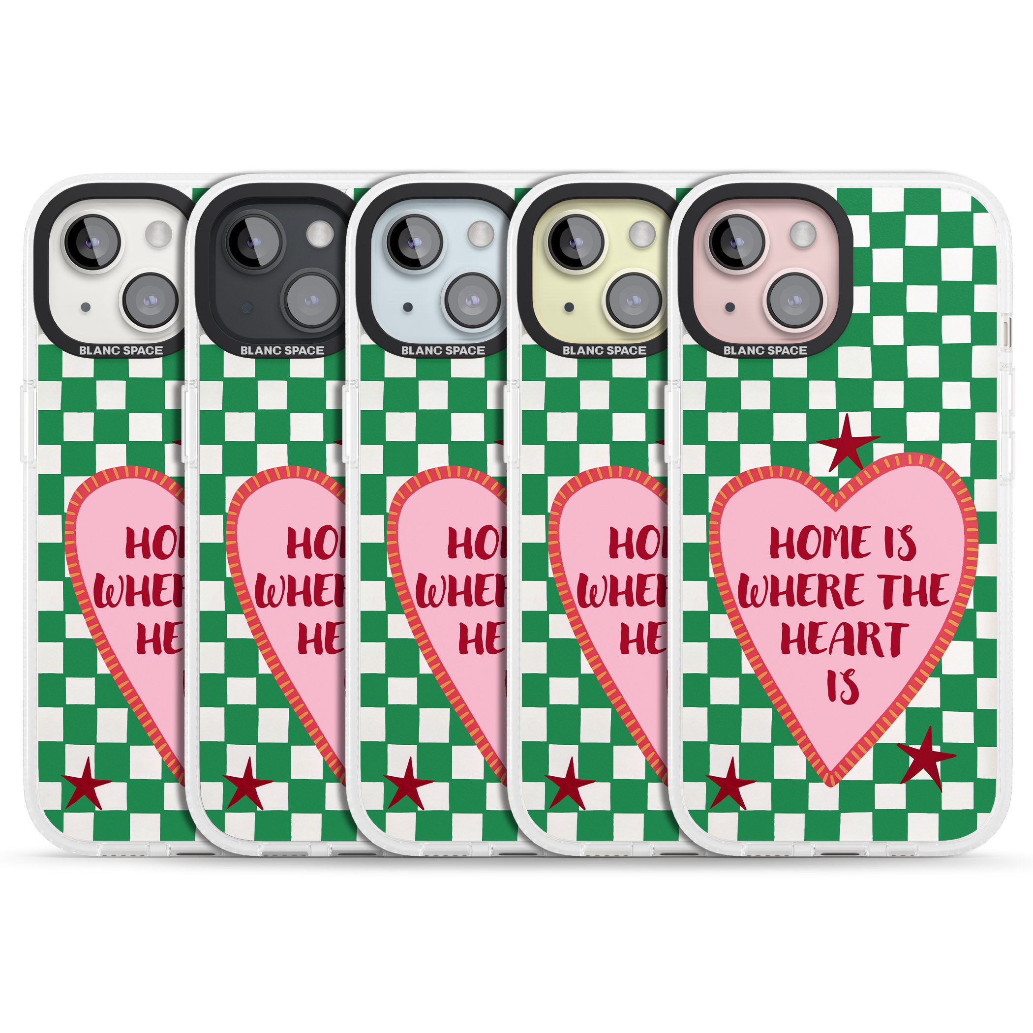 Home Is Where The Heart Is iPhone 15 / 14 / 13 Clear Case Impact Air - Blanc Space