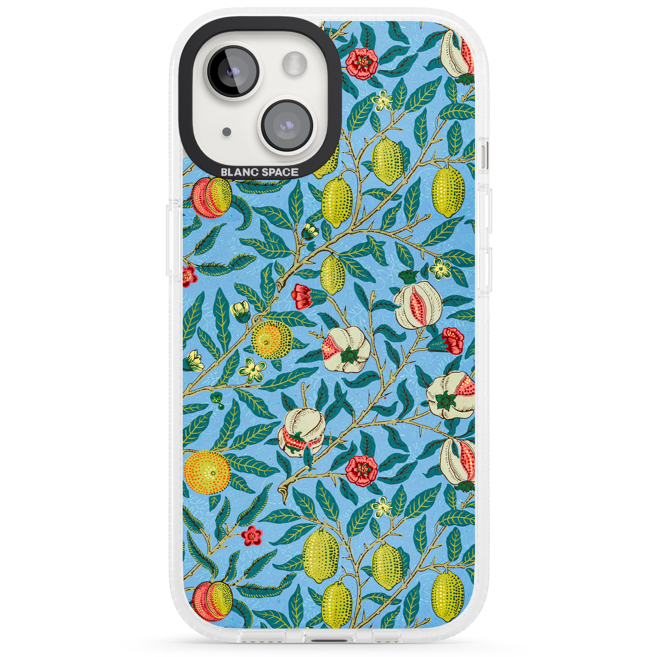 Vintage Fruits iPhone 15 / 14 / 13 Clear Case Impact Air - Blanc Space